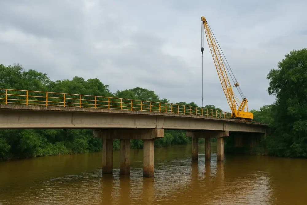 CNL realiza recuperação da Ponte Rio Itapanhaú